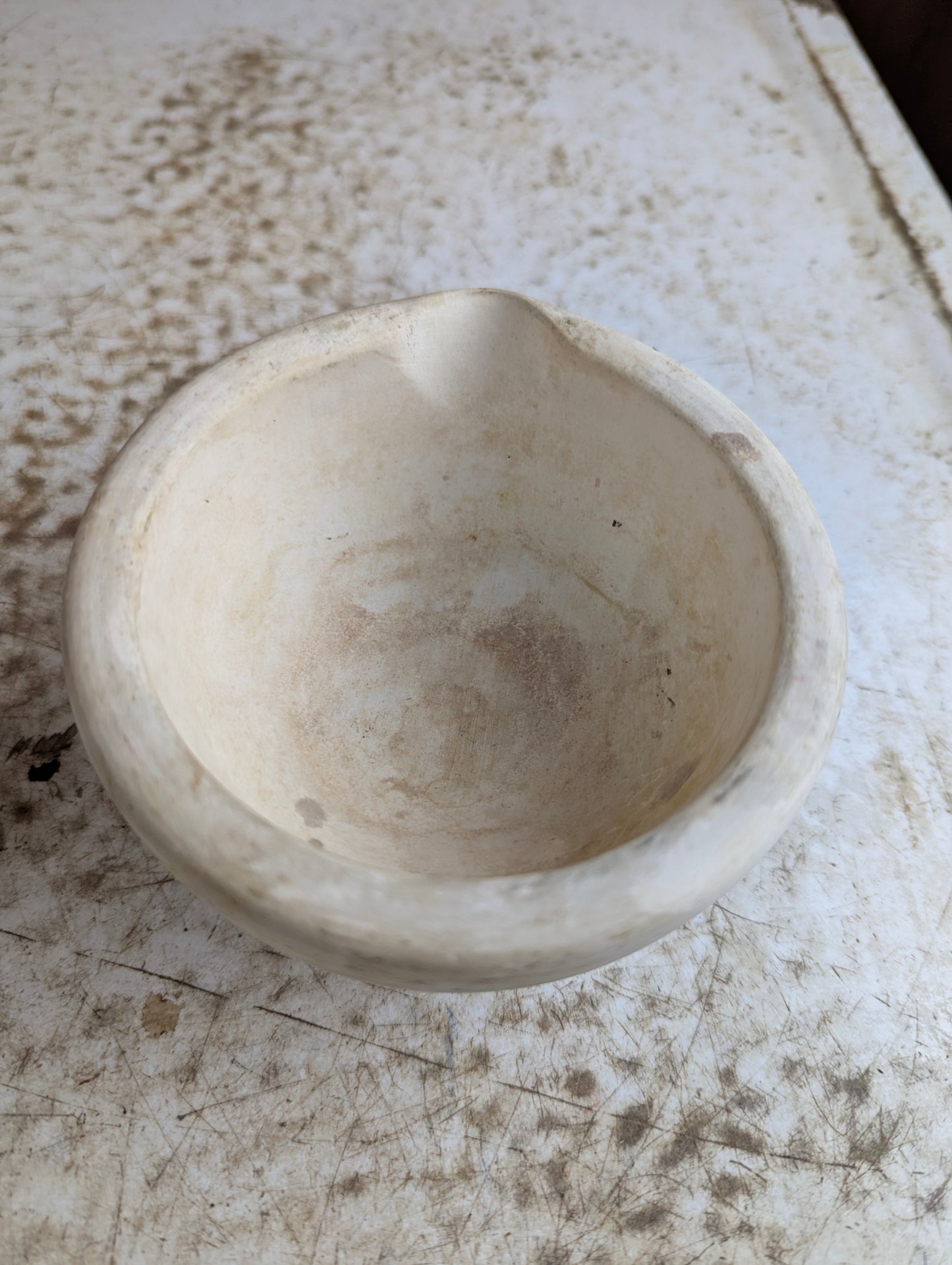 Vintage English Acid-Proof #1 Ceramic Apothacary Mortar and Pestle Set
