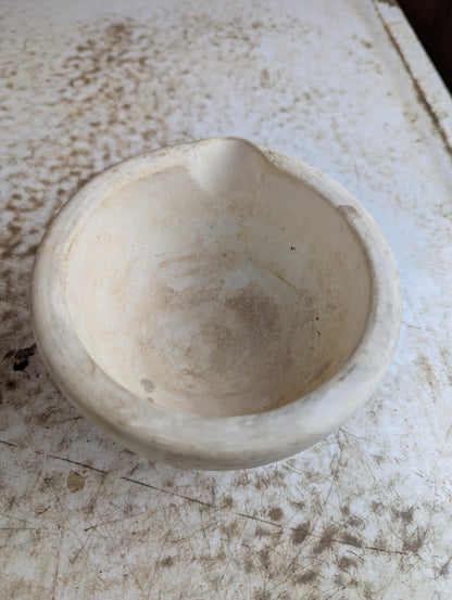 Vintage English Acid-Proof #1 Ceramic Apothacary Mortar and Pestle Set