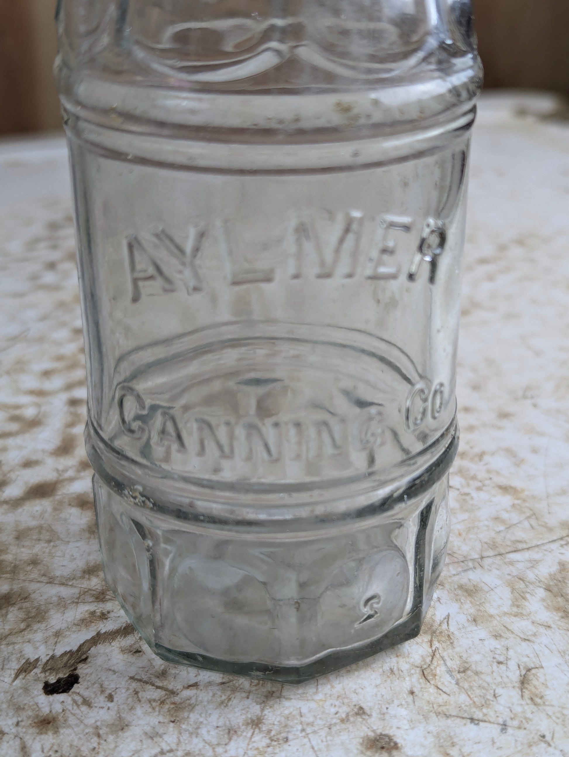 Antique Aylmer Canning Co. Embossed Glass Ketchup Bottle