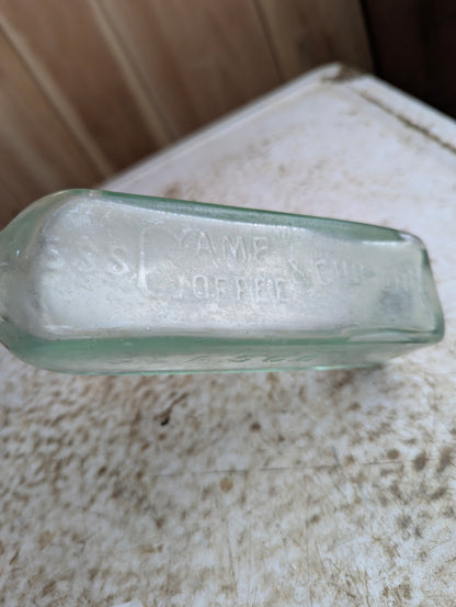 Antique Paterson's Camp Coffee & Chicory Essence Large Embossed Glass Bottle