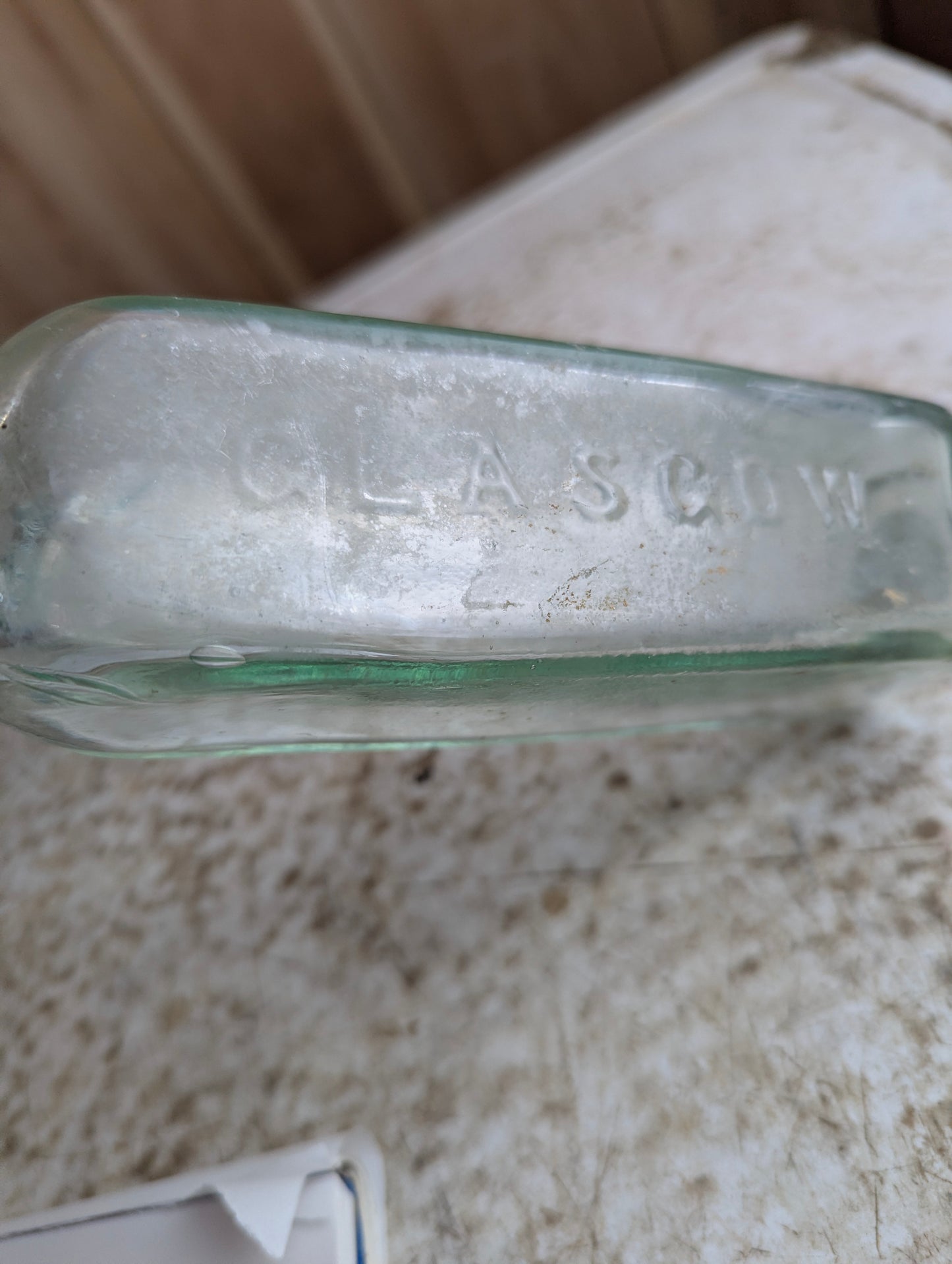 Antique Paterson's Camp Coffee & Chicory Essence Large Embossed Glass Bottle