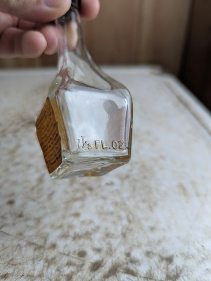 Vintage Shirriff's True Orange Extract Bottle with Original Label and Bakelite Cap 1.5oz