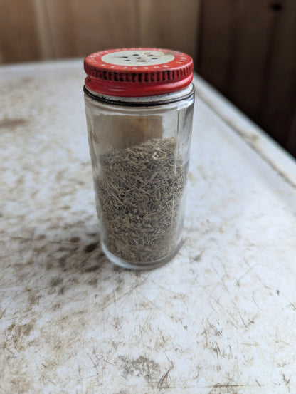 Harry Horne's 1/2oz Savory Bottle Partly Filled with Original Label and Lid