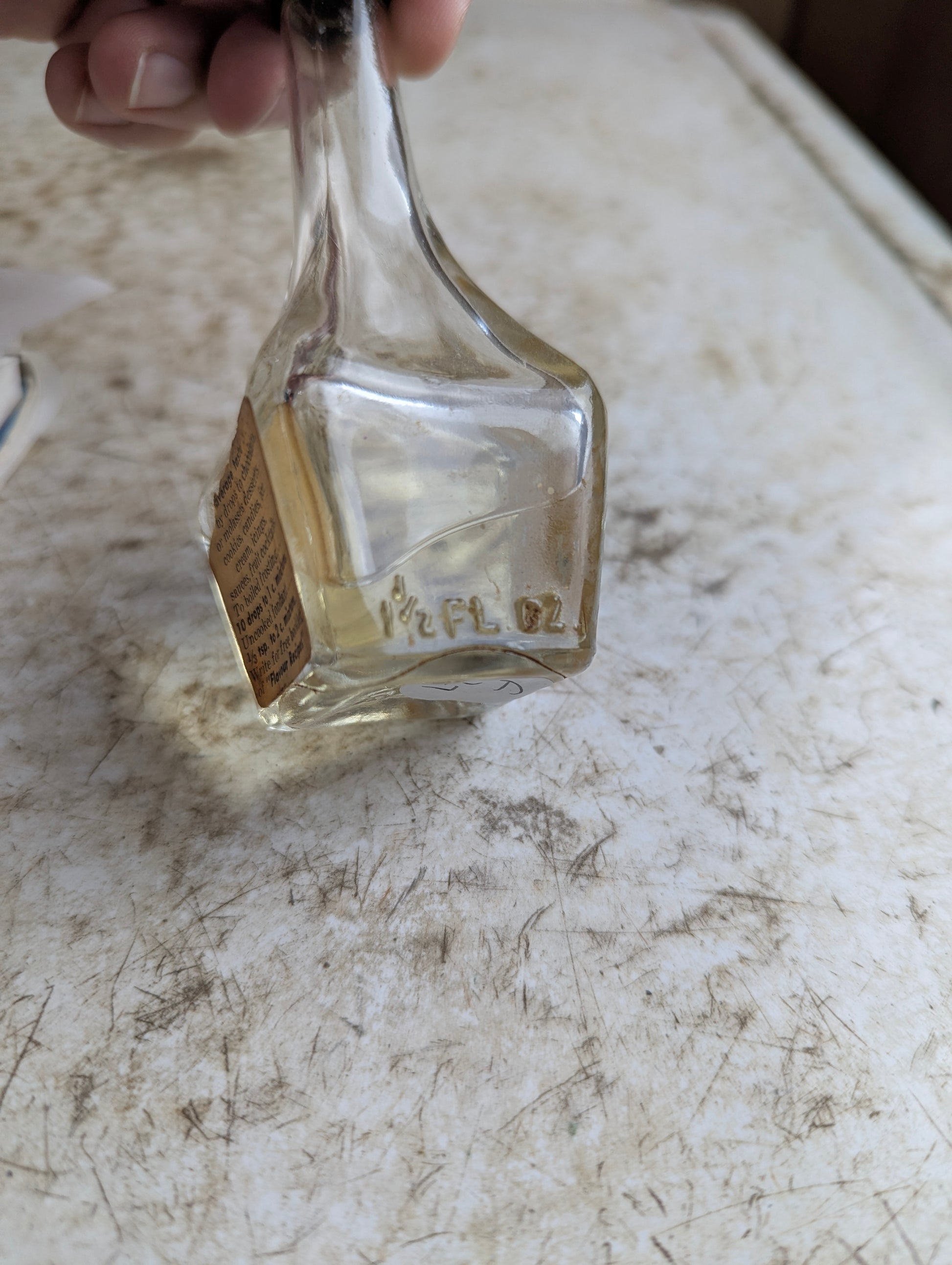 Vintage Shirriff's Peppermint Extract Filled with Label and Cap