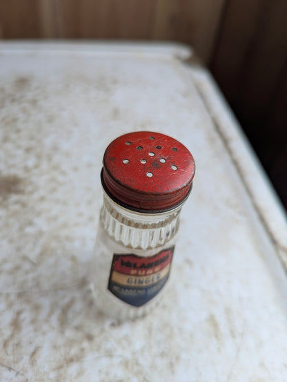 Vintage McLaren's 1.5oz Pure Ginger Spice Bottle with Original Label and Cap