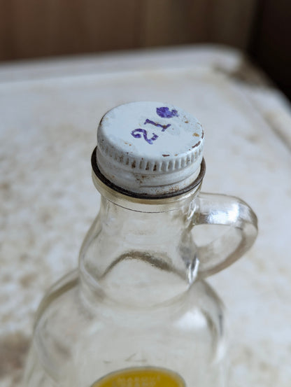 Vintage Glenwood 4oz Artificial Vanila Extract Bottle with Original Lid and Label