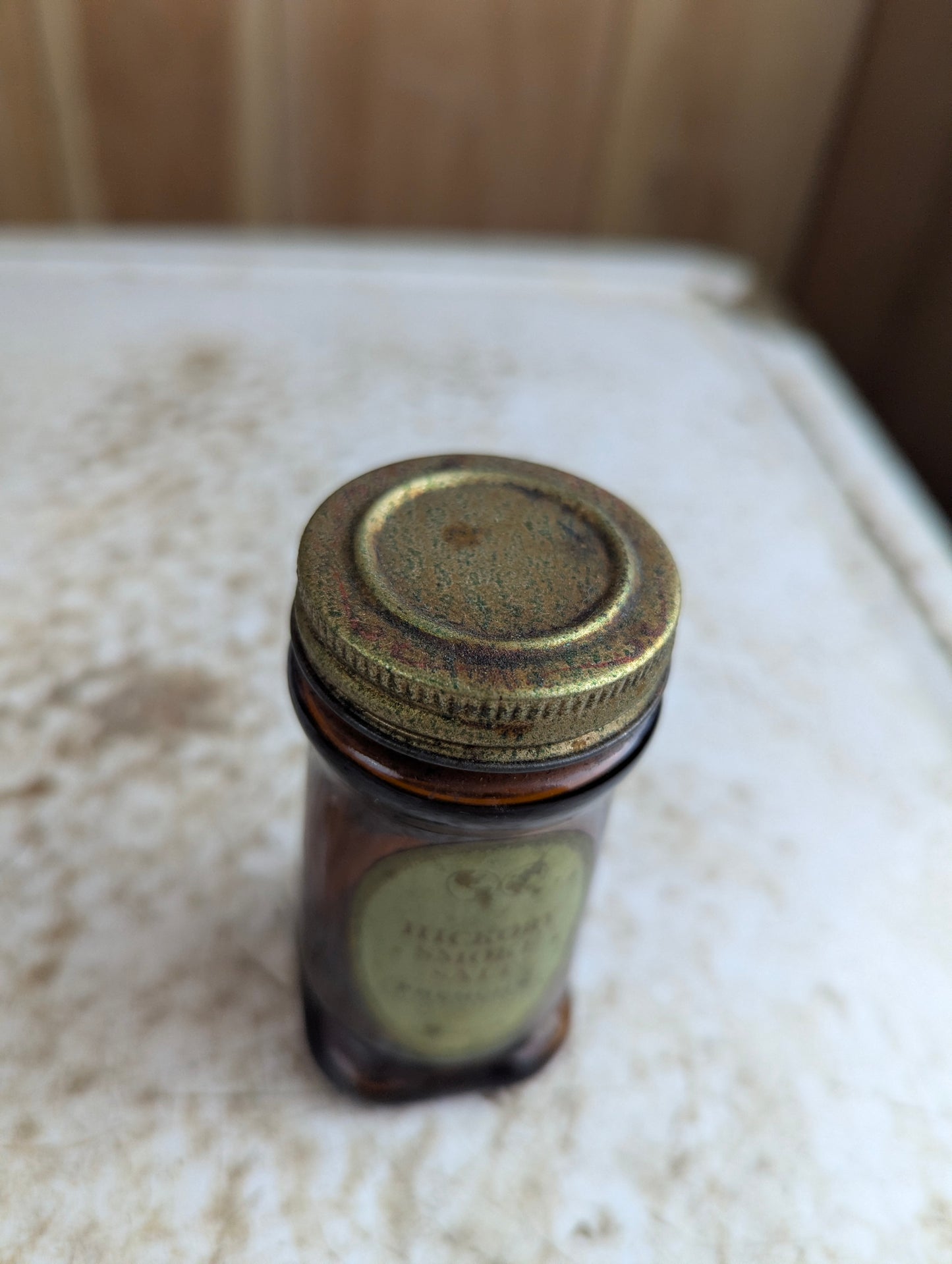 Vintage French's Hickory Smoke Salt 3oz Glass Bottle with Original Label and Lid