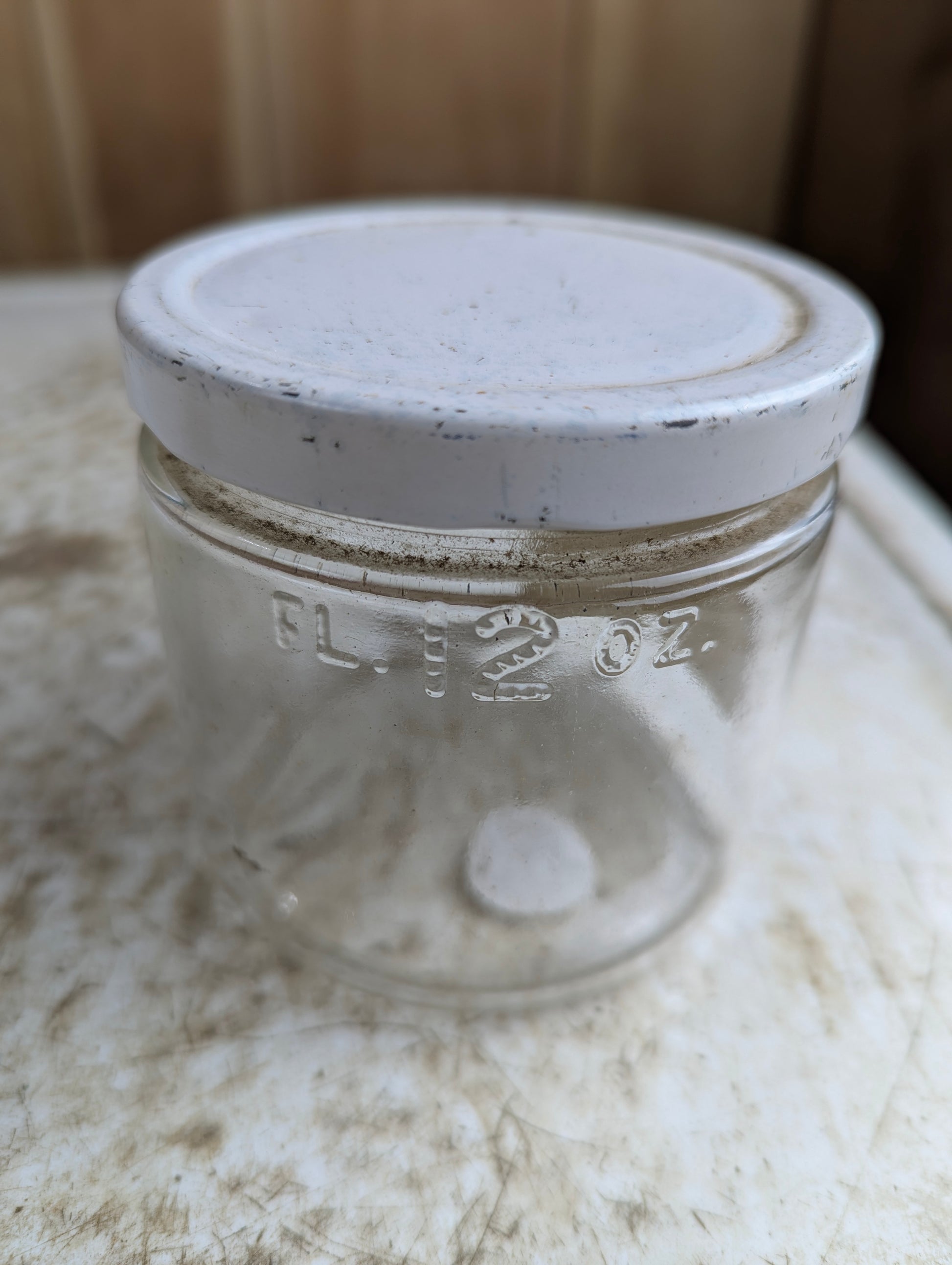 Vintage 12oz (1lb) Pure Honey Glass Jar Little Britain Ontario with Original Label and Lid