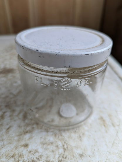 Vintage 12oz (1lb) Pure Honey Glass Jar Little Britain Ontario with Original Label and Lid