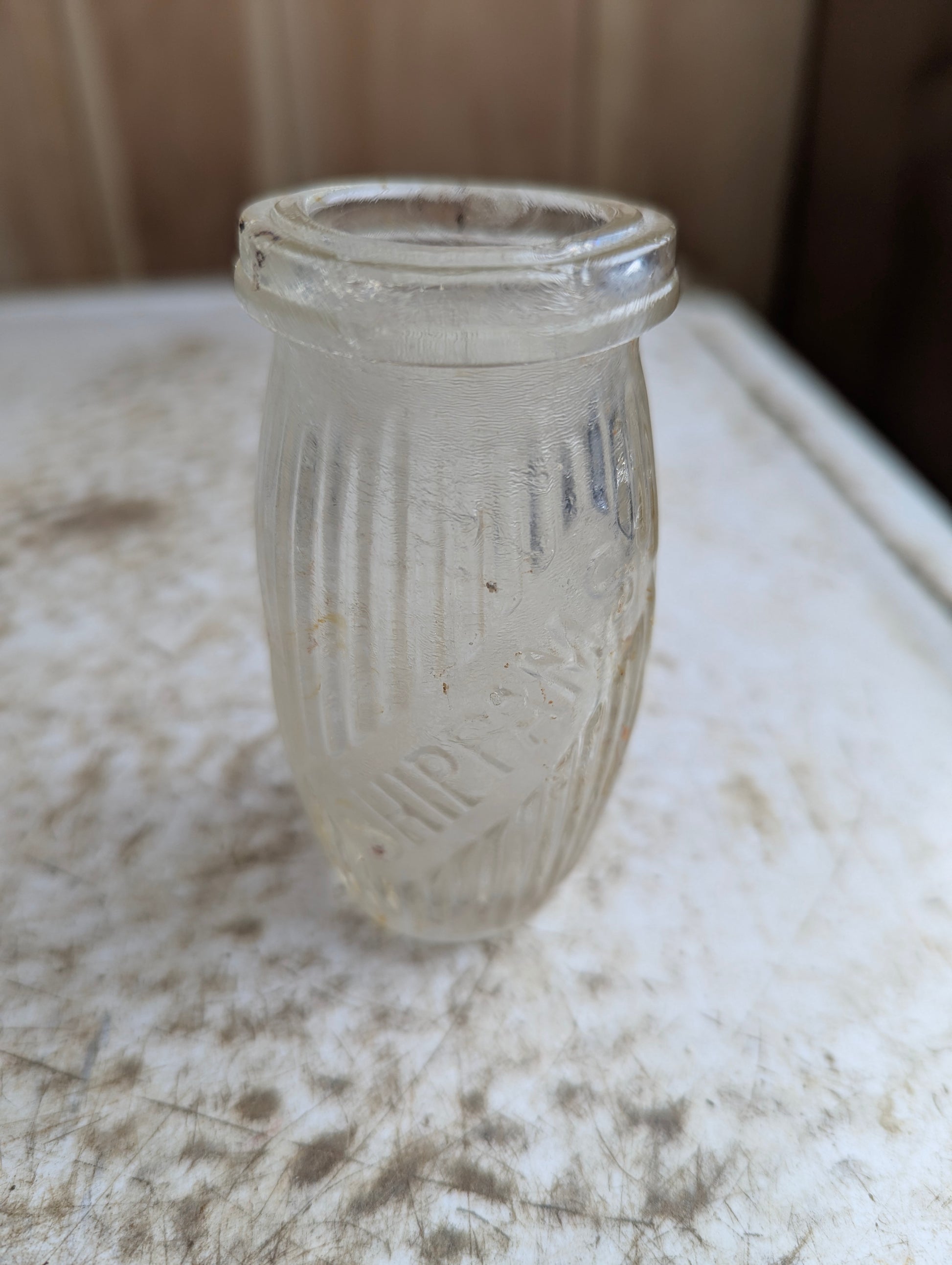 1920s Shippam's Embossed Glass Paste Jar