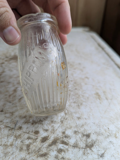 1920s Shippam's Embossed Glass Paste Jar