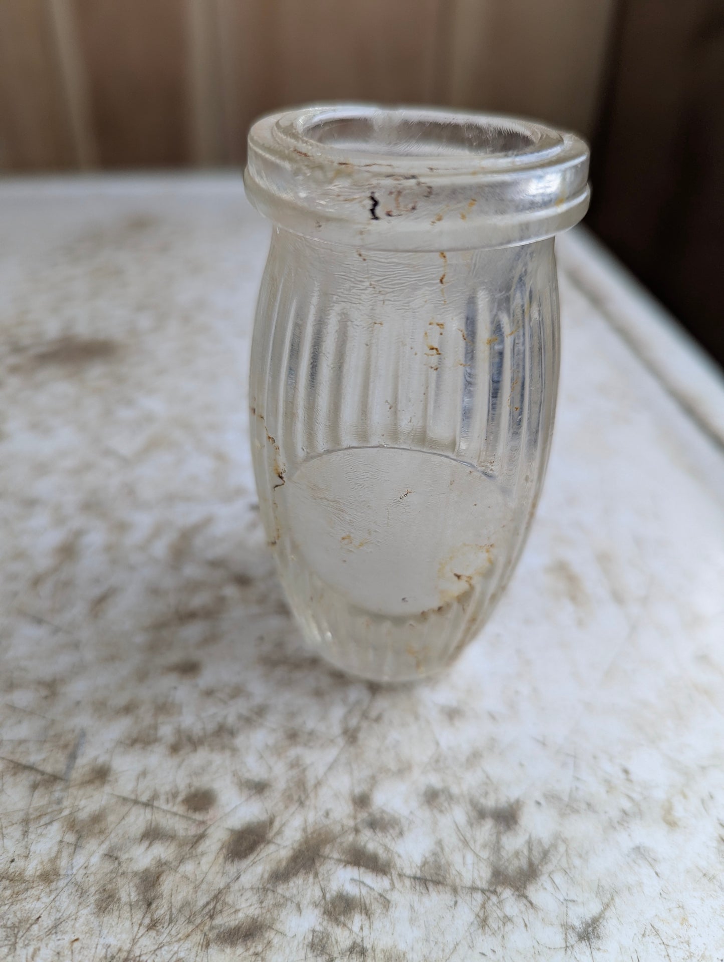 1920s Shippam's Embossed Glass Paste Jar