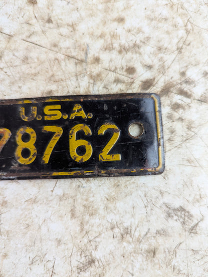 1930s US Army Bicycle Property Registration Tag