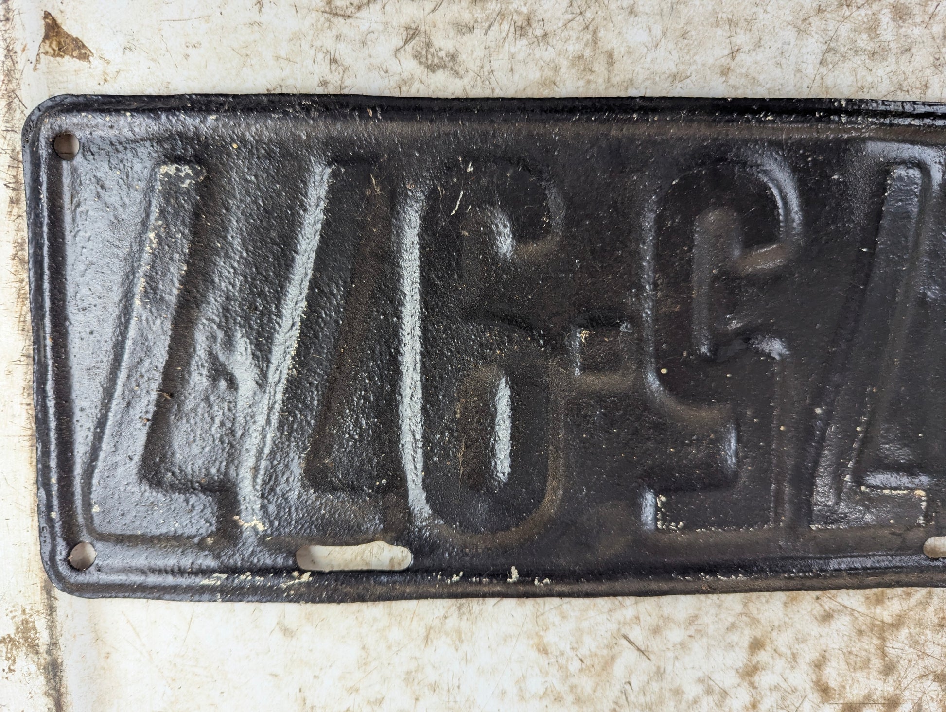 Antique 1926 Ontario Passenger License Plate