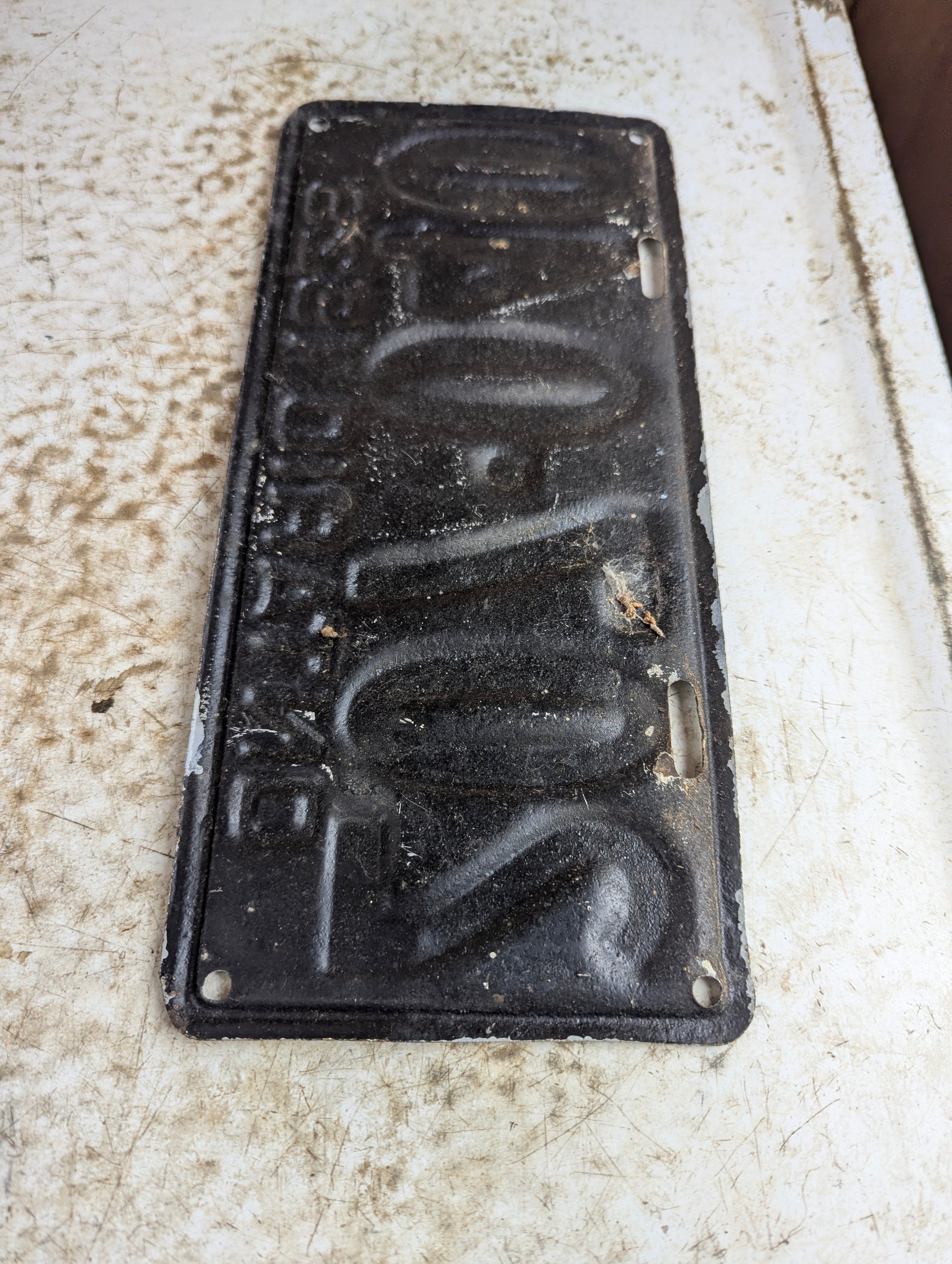 1929 Ontario License Plate