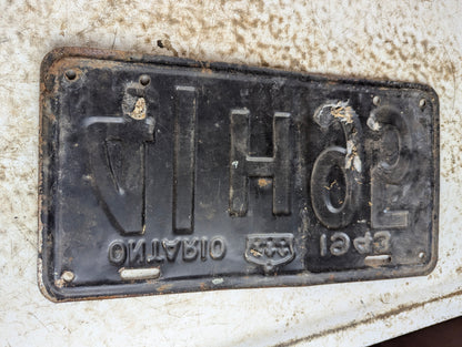 1943 Ontario Wartime License Plate