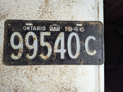 1946 Ontario Commercial License Plate