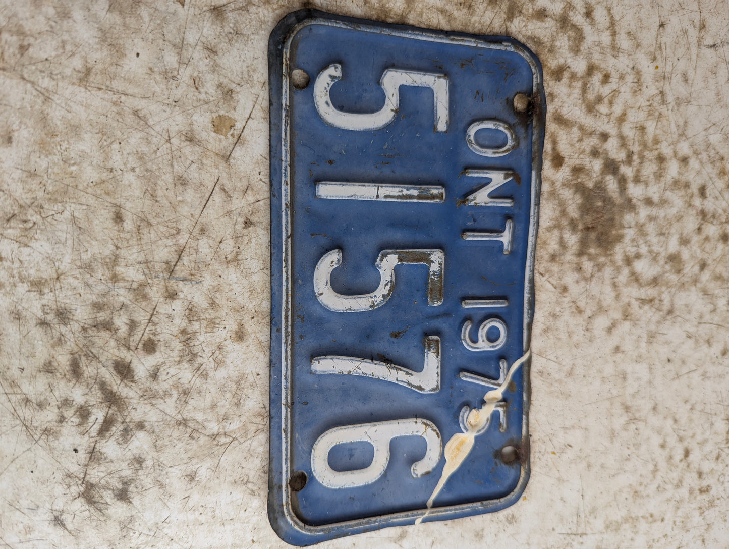 1975 Ontario Motorcycle License Plate