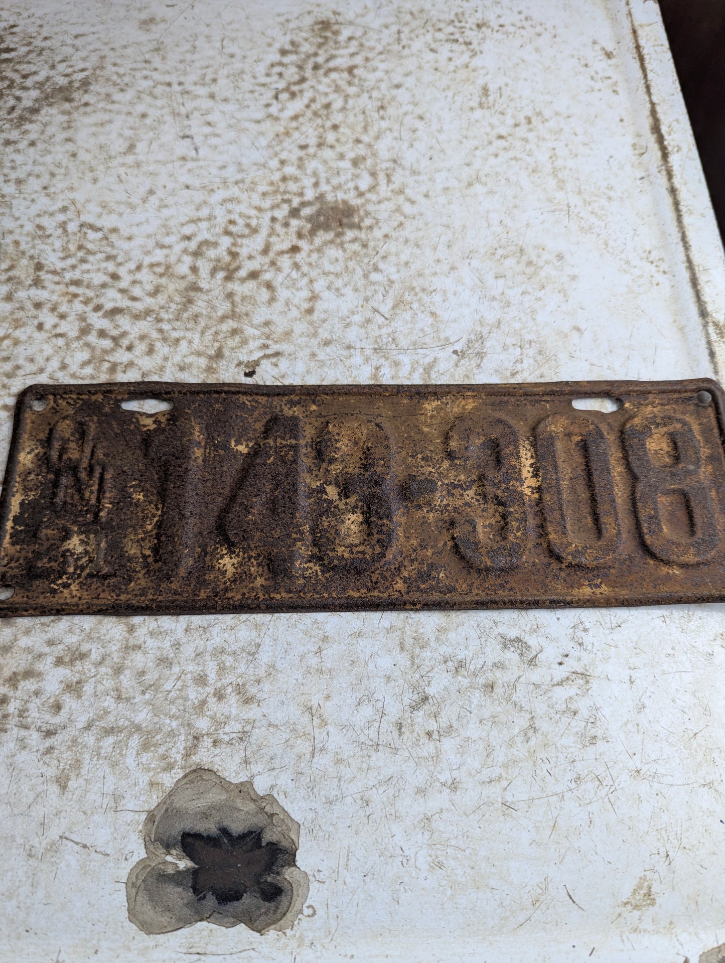 1921 Ontario License Plate