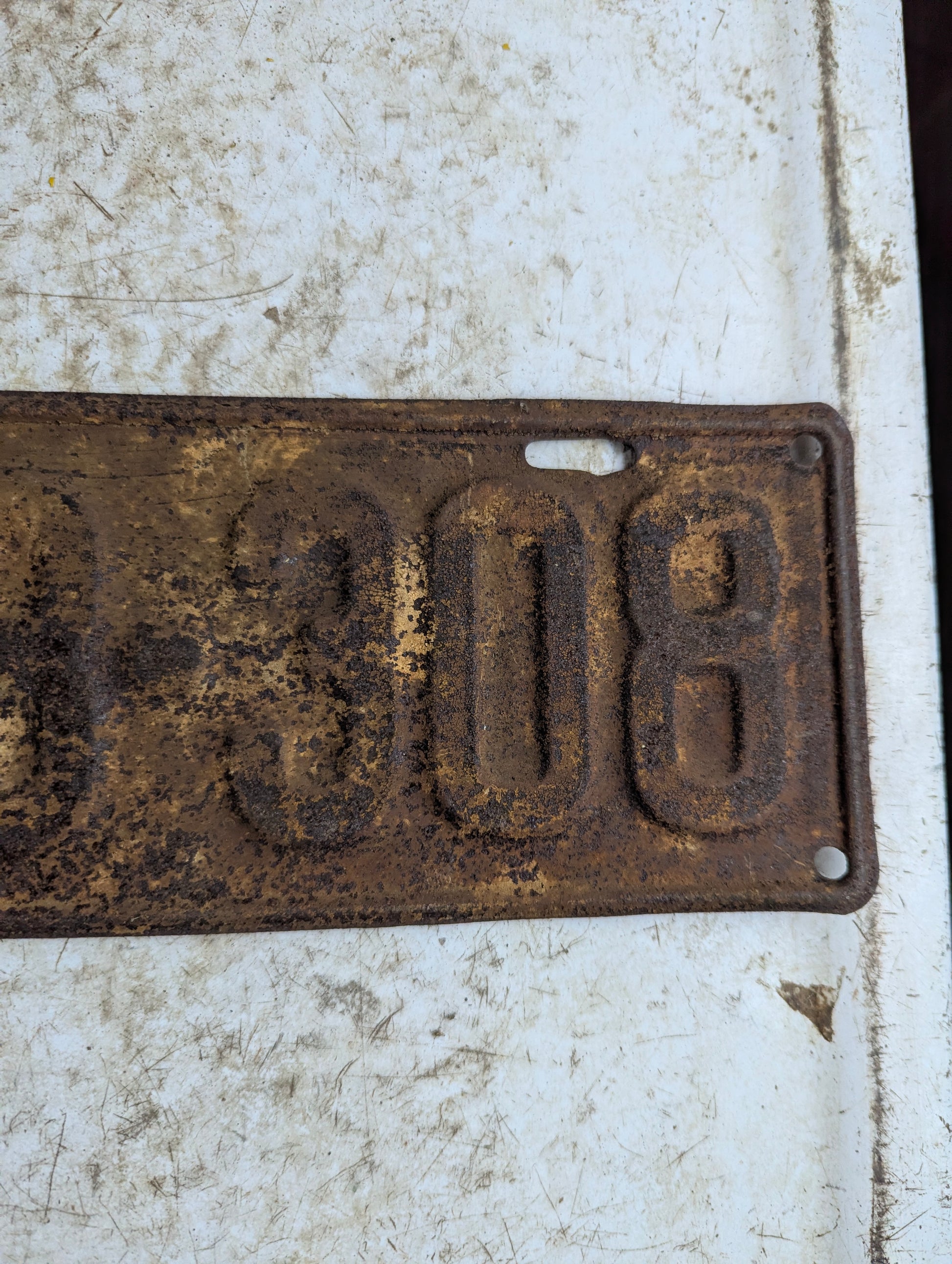 1921 Ontario License Plate