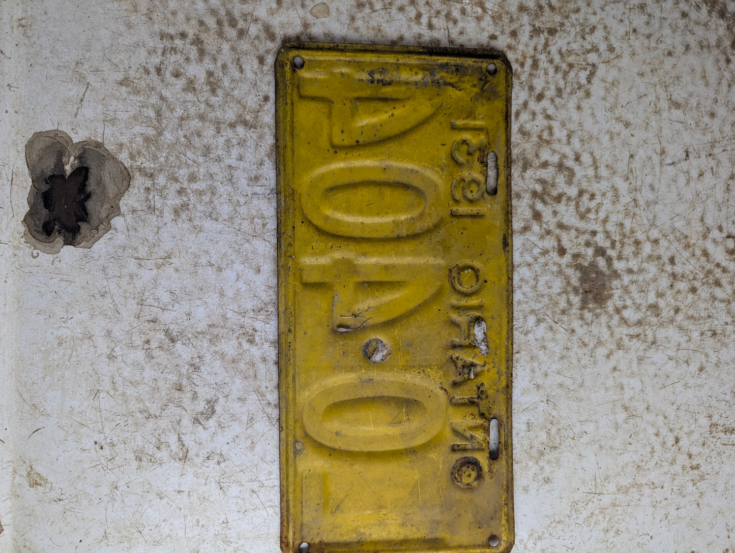 1931 Ontario License Plate