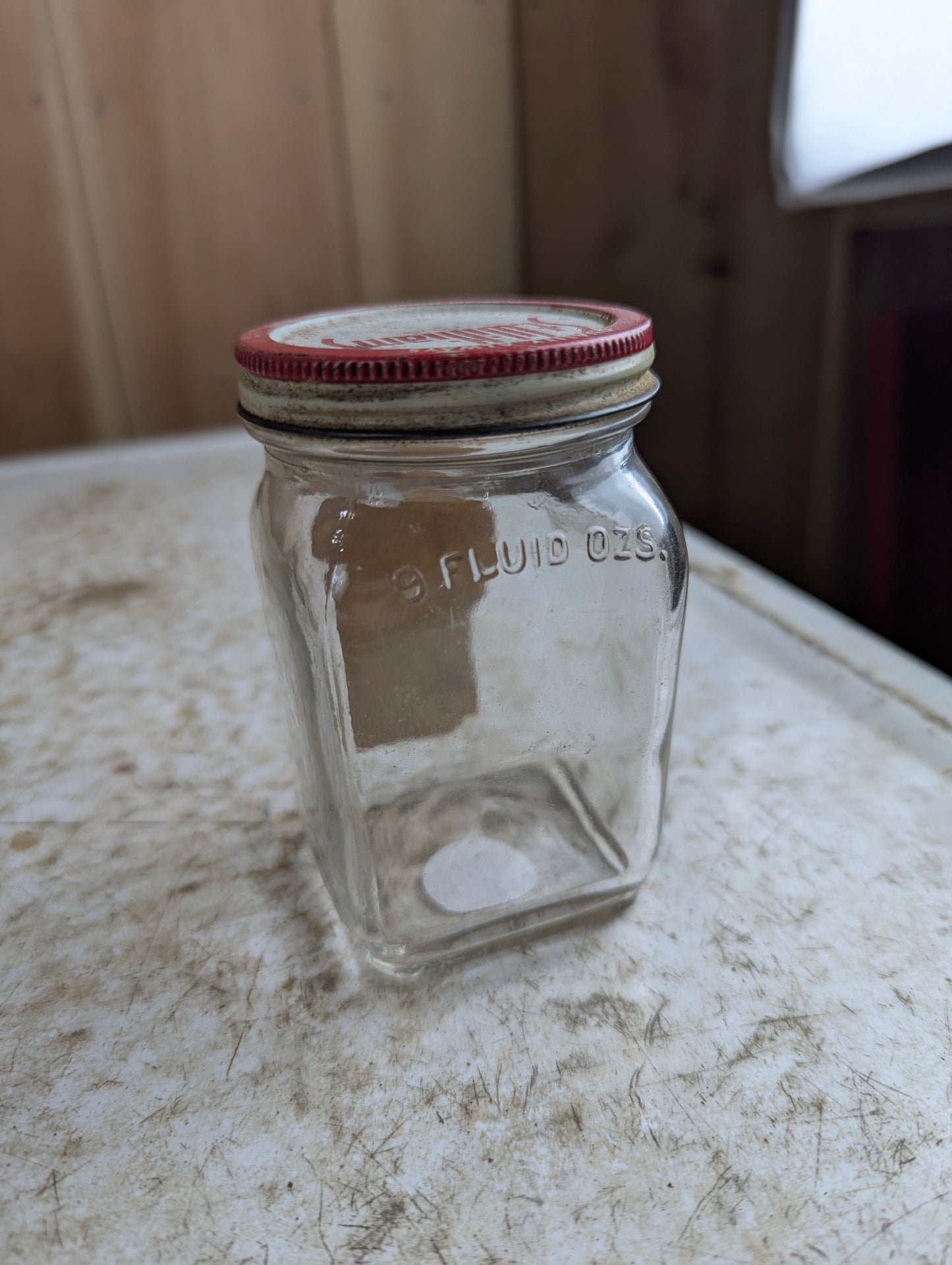Vintage St. Williams Cherry Jam 9oz Simcoe Glass Jar with Lid and Label