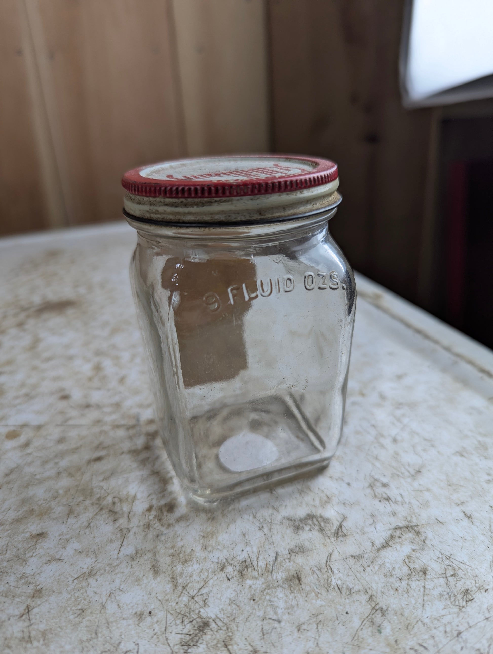 Vintage St. Williams Cherry Jam 9oz Simcoe Glass Jar with Lid and Label