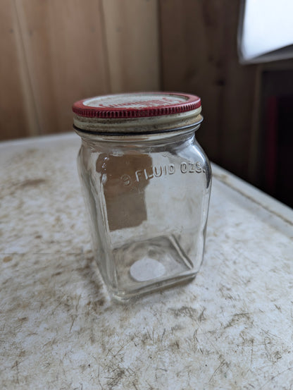 Vintage St. Williams Cherry Jam 9oz Simcoe Glass Jar with Lid and Label