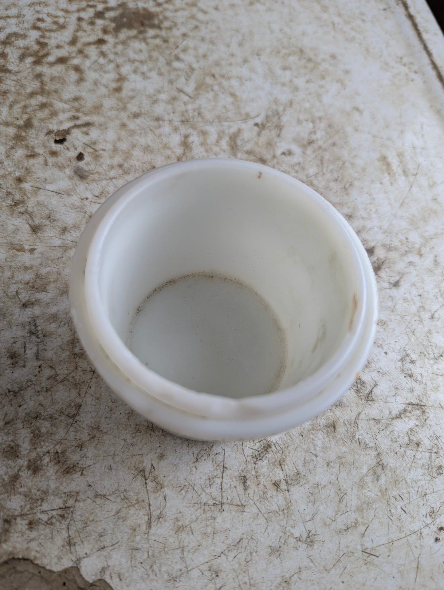 Antique MacLaren's Imperial Cheese Milk Glass Jar