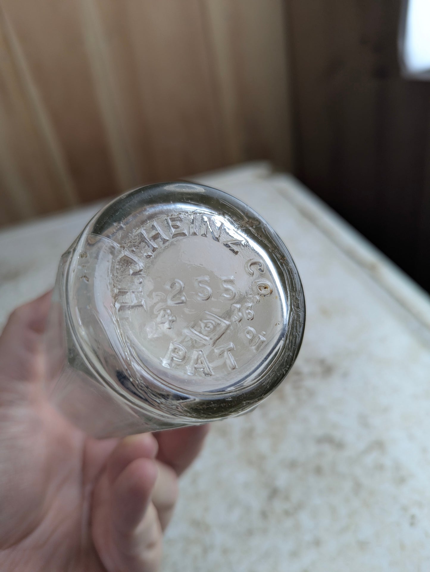 Vintage H.J. Heinz Glass Ketchup Bottle with Lid