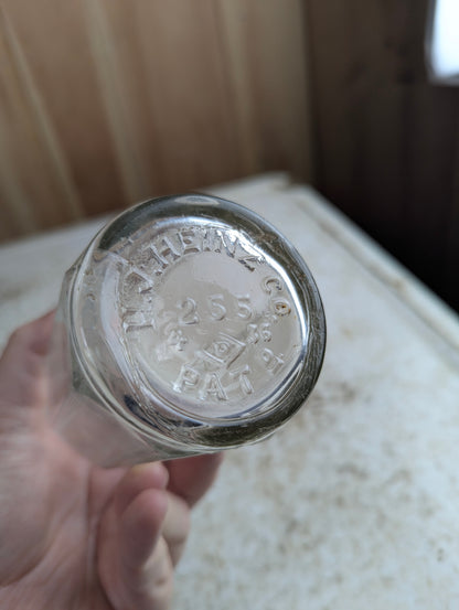 Vintage H.J. Heinz Glass Ketchup Bottle with Lid