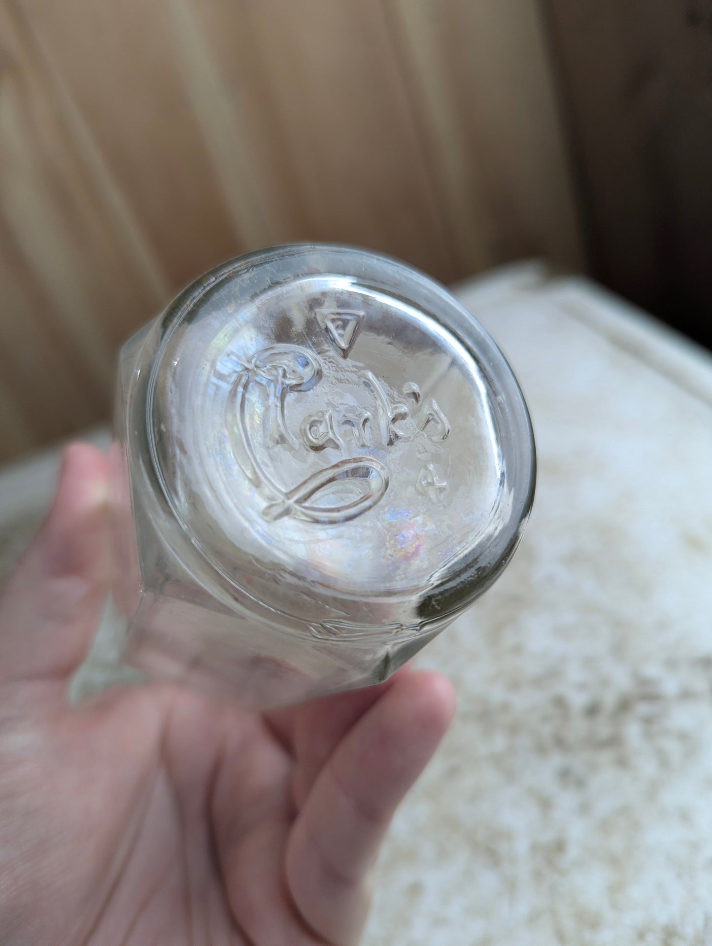Vintage Clark's Glass Ketchup Bottle