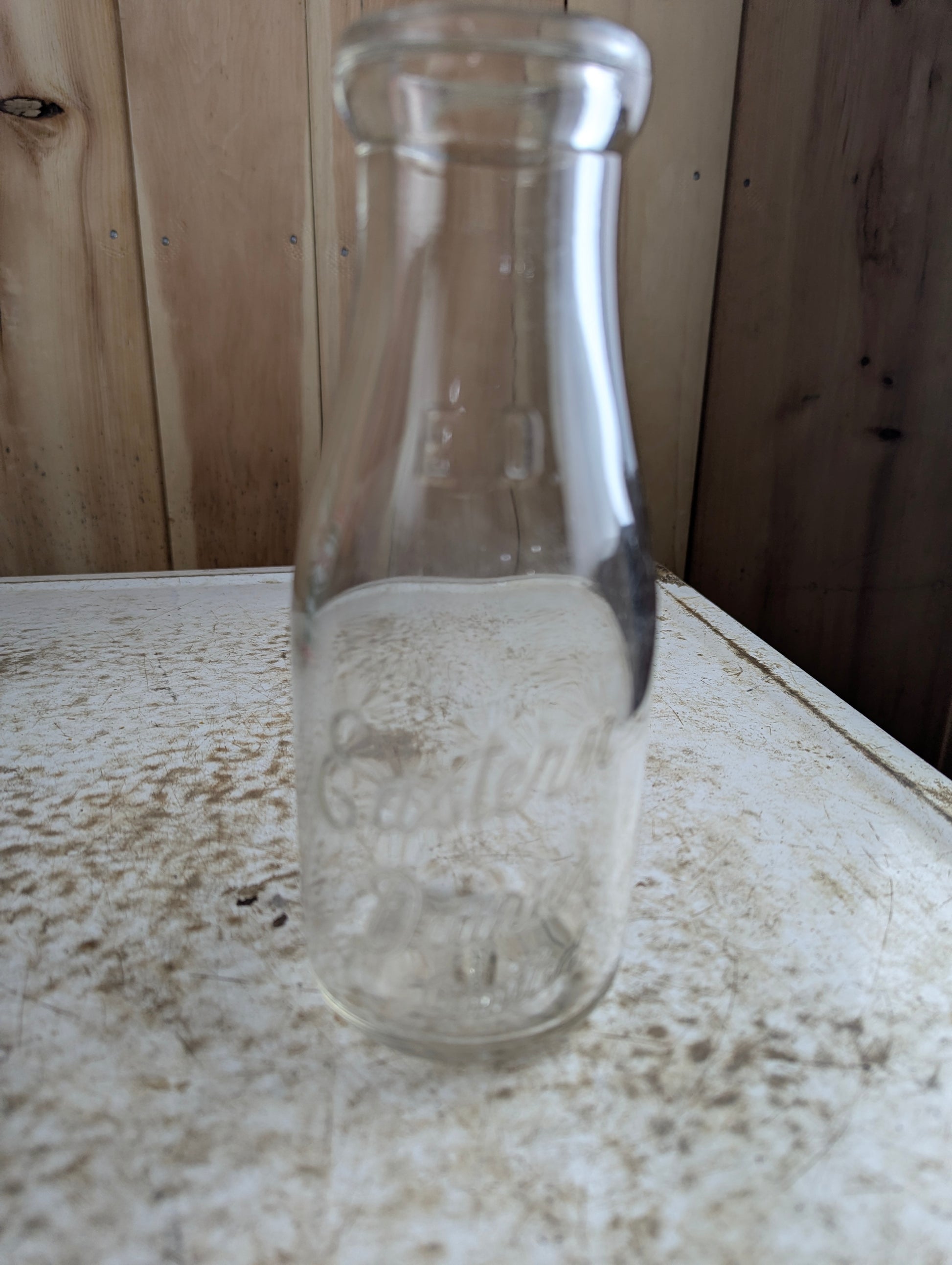 Vintage Eastern Dairies Embossed Pint Milk Bottle