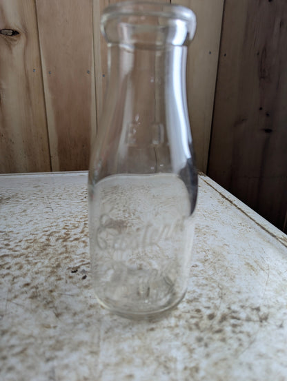 Vintage Eastern Dairies Embossed Pint Milk Bottle