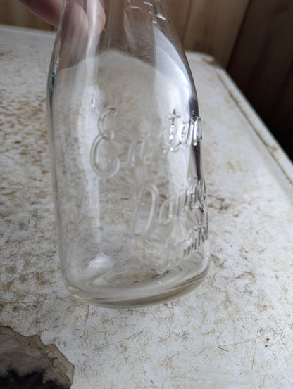 Vintage Eastern Dairies Embossed Pint Milk Bottle