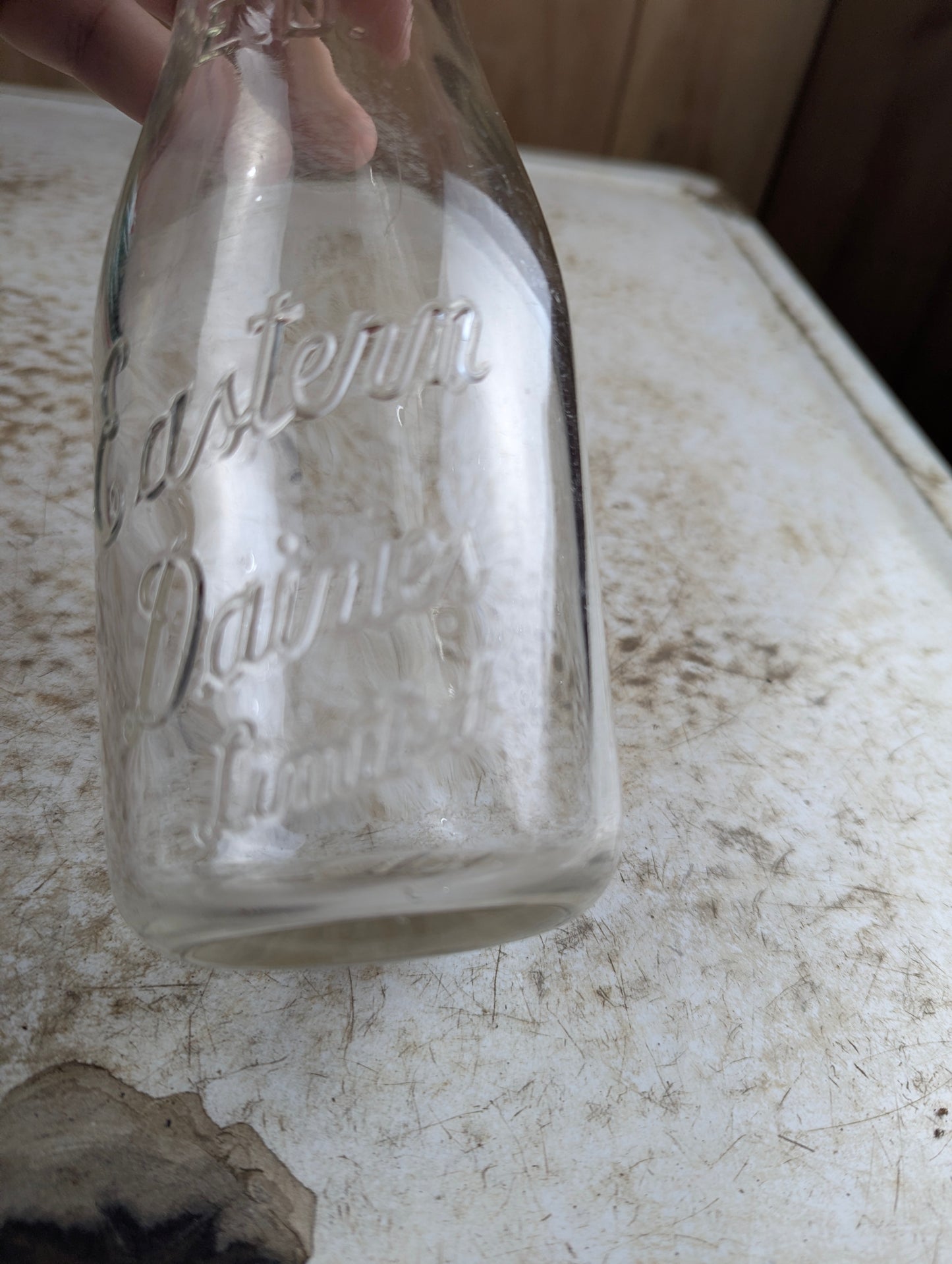 Vintage Eastern Dairies Embossed Pint Milk Bottle