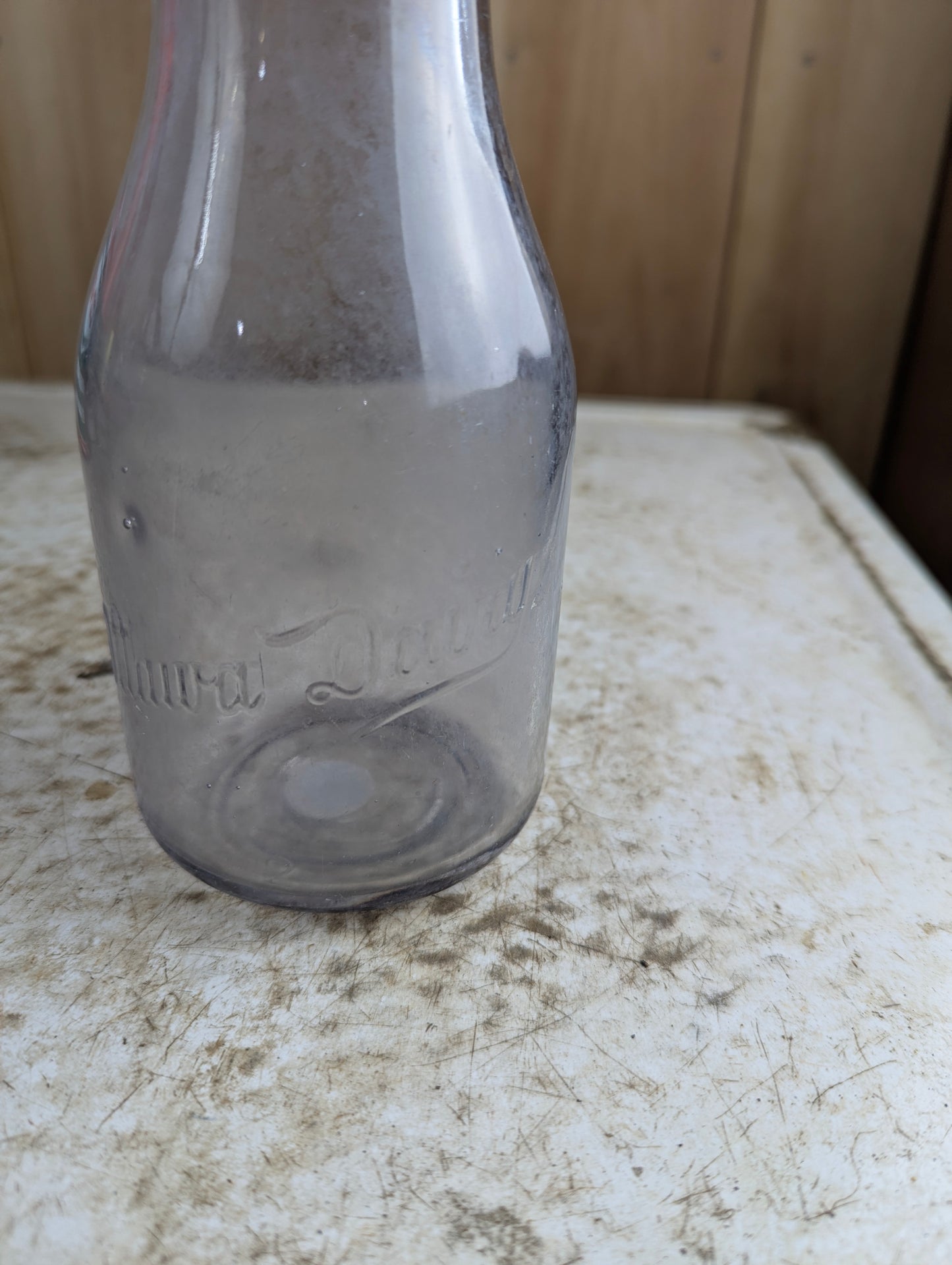 Antique Ottawa Dairy Embossed Pint Milk Bottle