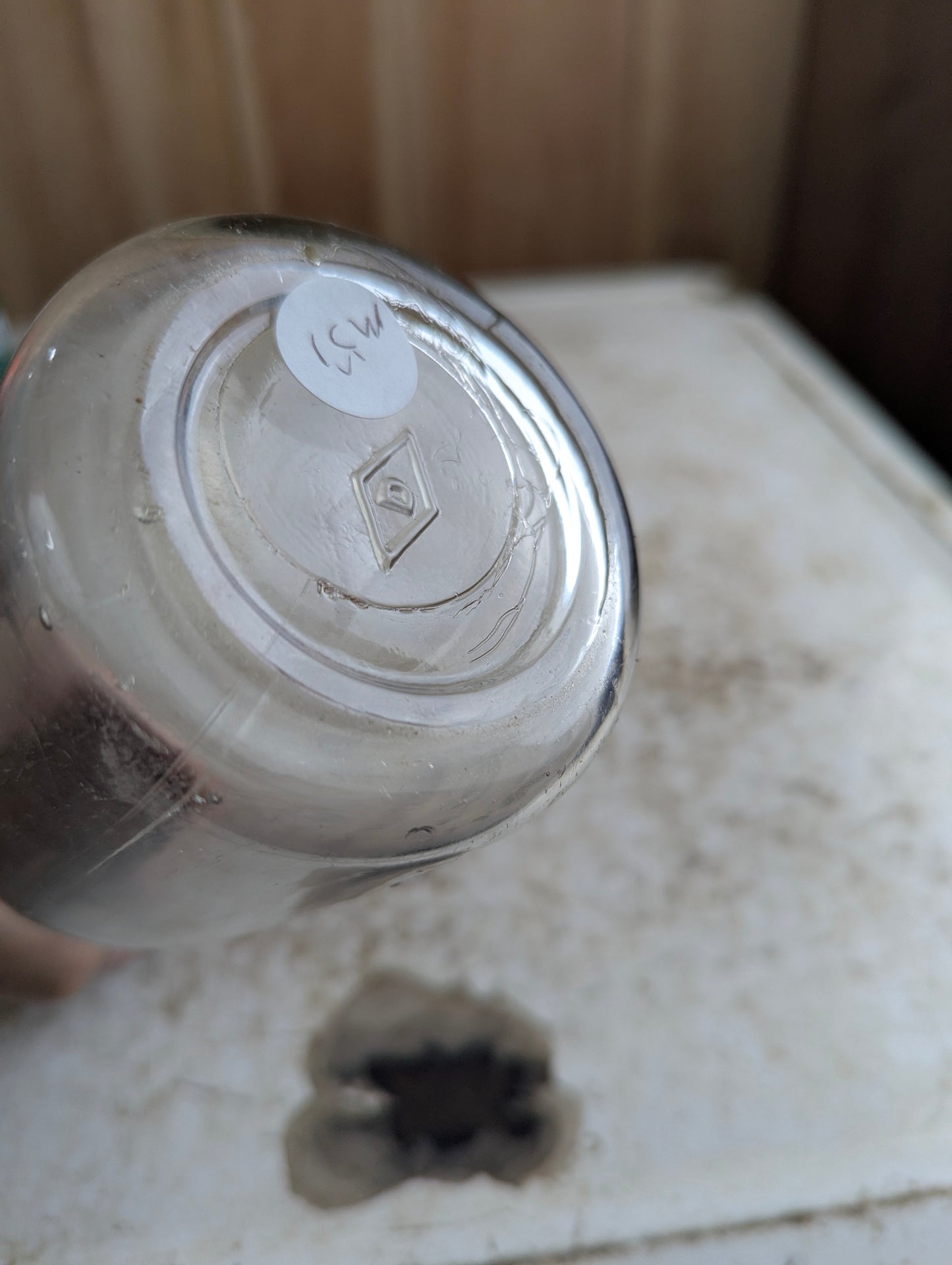 Vintage Royal Oak Dairy Hamilton Embossed Leaf Pint Milk Bottle