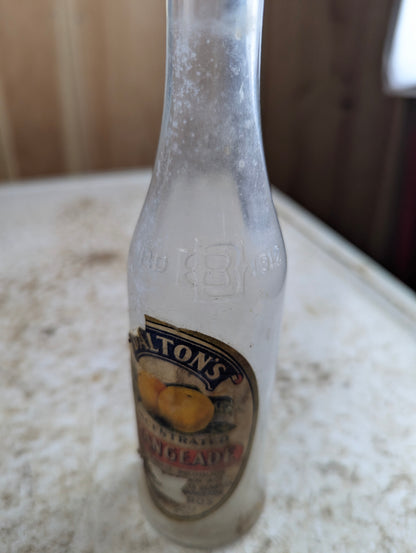 1910s Dalton's Orangeade Glass Bottle with Original Label