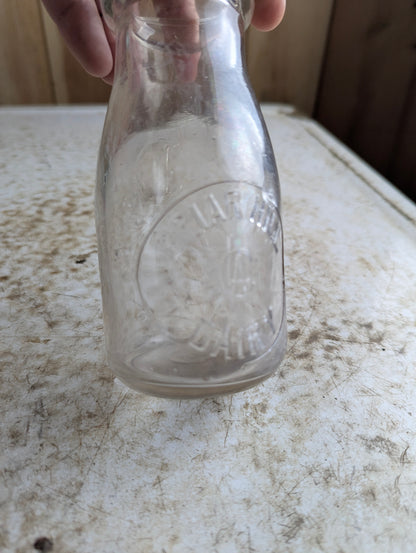 Vintage Briar Hill Dairy Toronto Embossed Half-Pint Milk Bottle