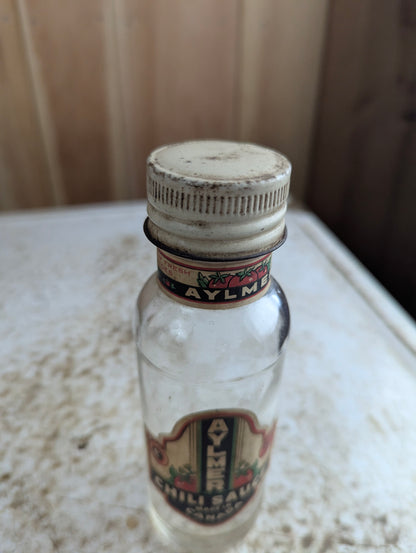 1940s Aylmer Chili Sauce 9oz with Original Label and Cap