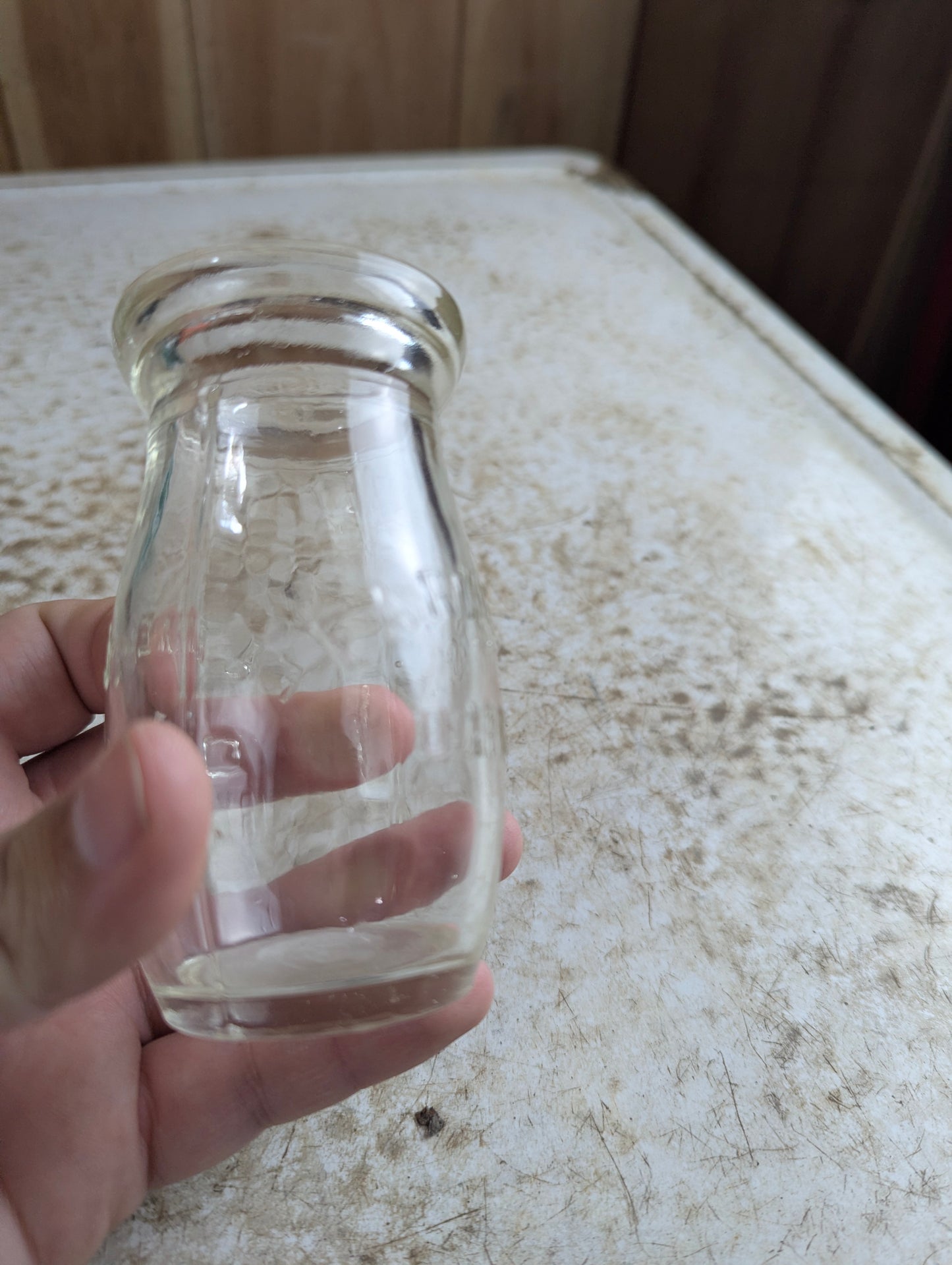 Antique Farmer's Dairy Toronto Embossed Quarter-Pint Milk Bottle