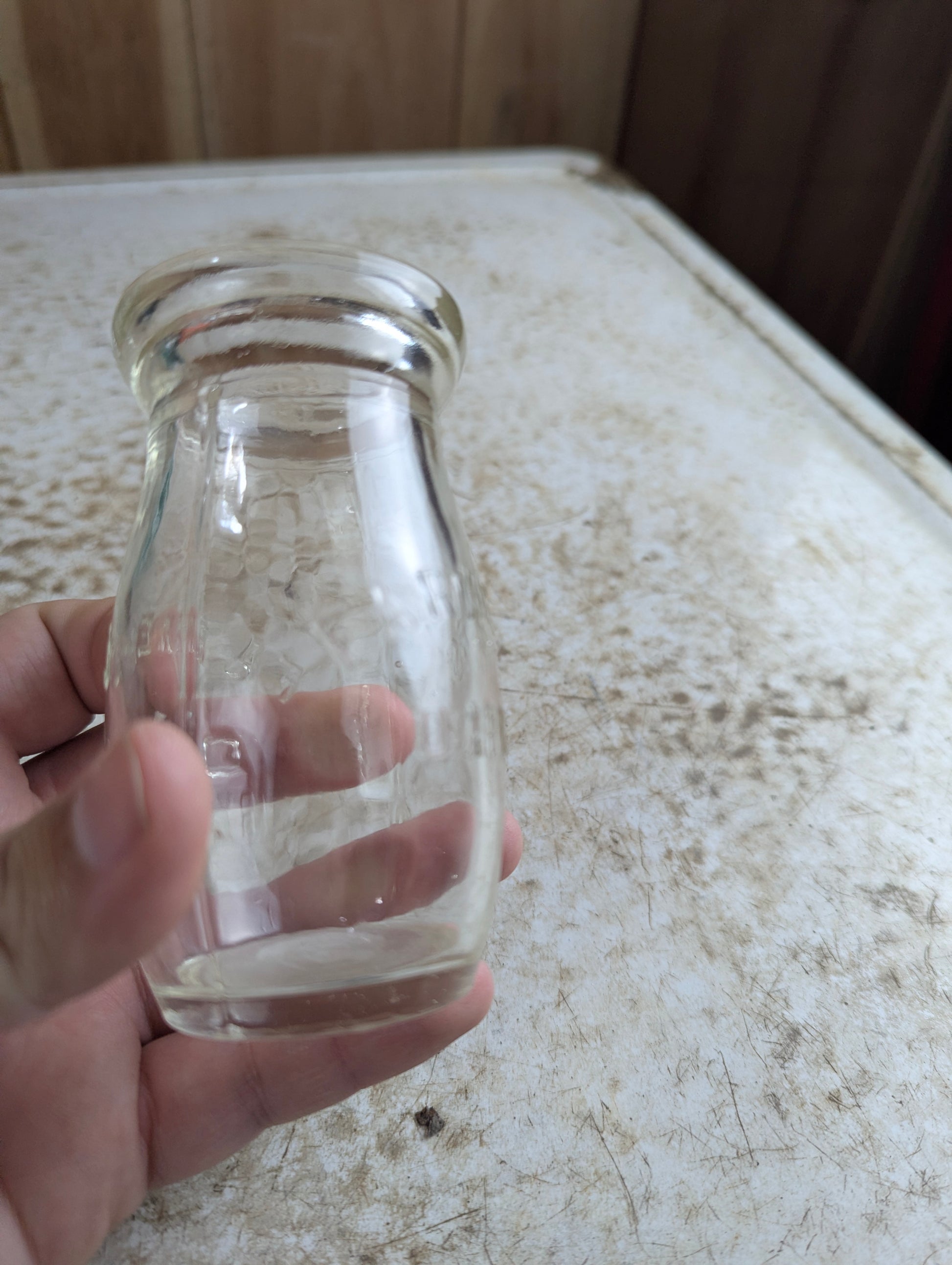 Antique Farmer's Dairy Toronto Embossed Quarter-Pint Milk Bottle