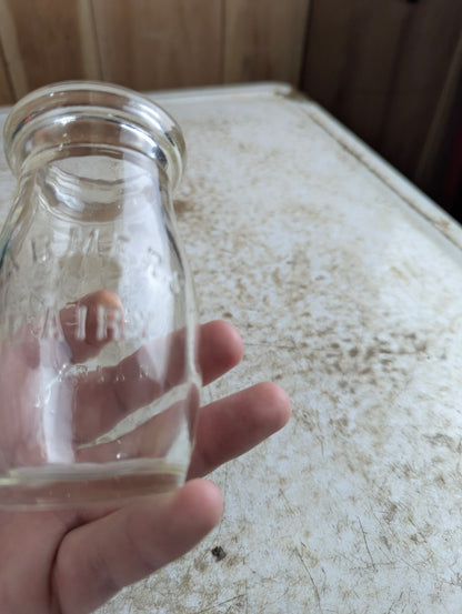 Antique Farmer's Dairy Toronto Embossed Quarter-Pint Milk Bottle