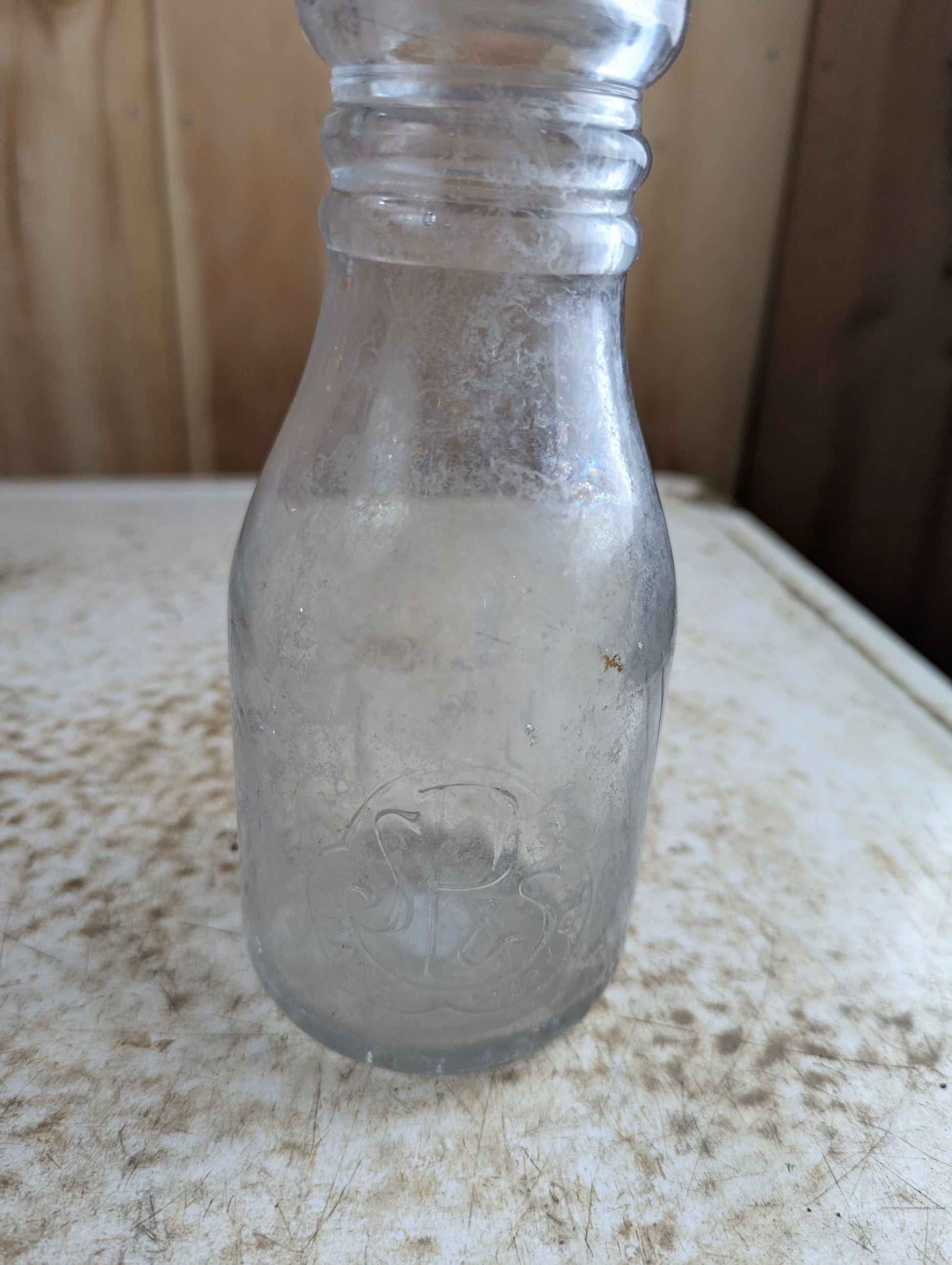 Vintage S. Price and Sons Dairy Erindale Embossed Pint Milk Bottle