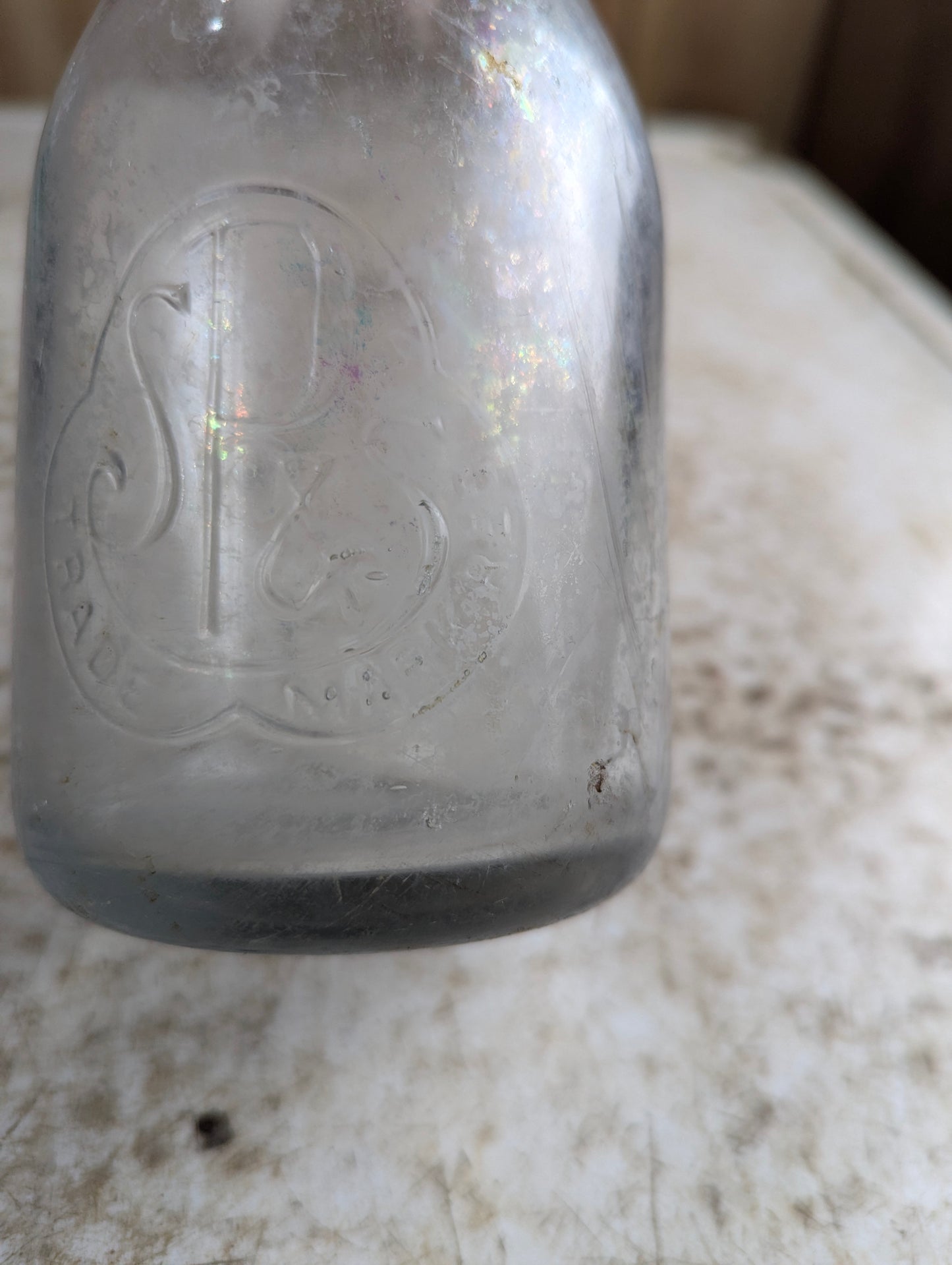 Vintage S. Price and Sons Dairy Erindale Embossed Pint Milk Bottle