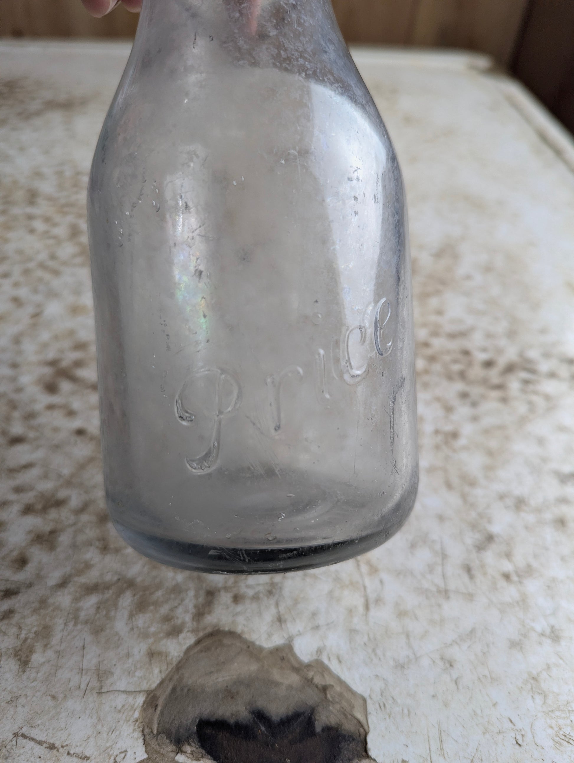 Vintage S. Price and Sons Dairy Erindale Embossed Pint Milk Bottle
