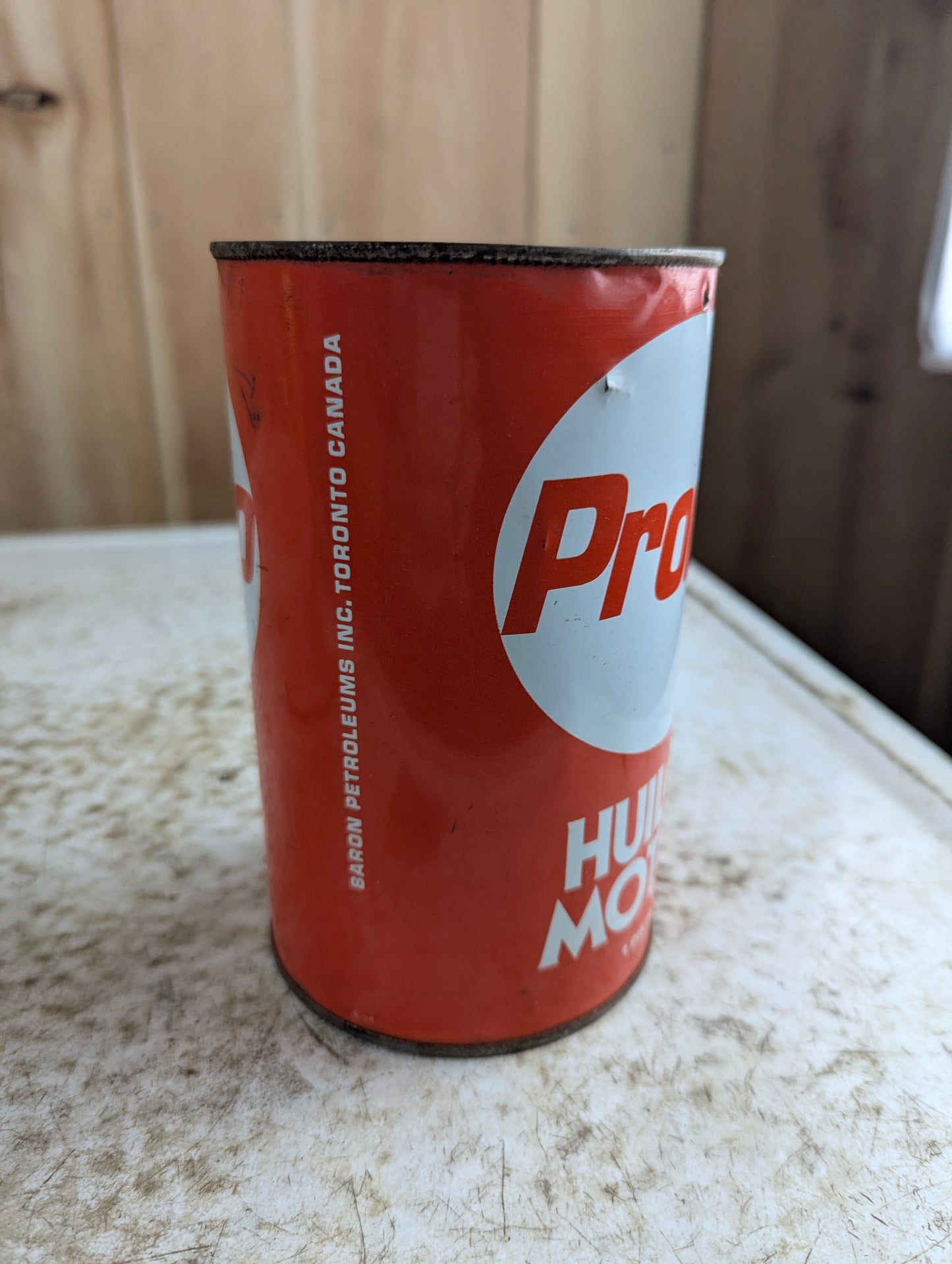 Vintage Pronto Motor Oil Quart Can
