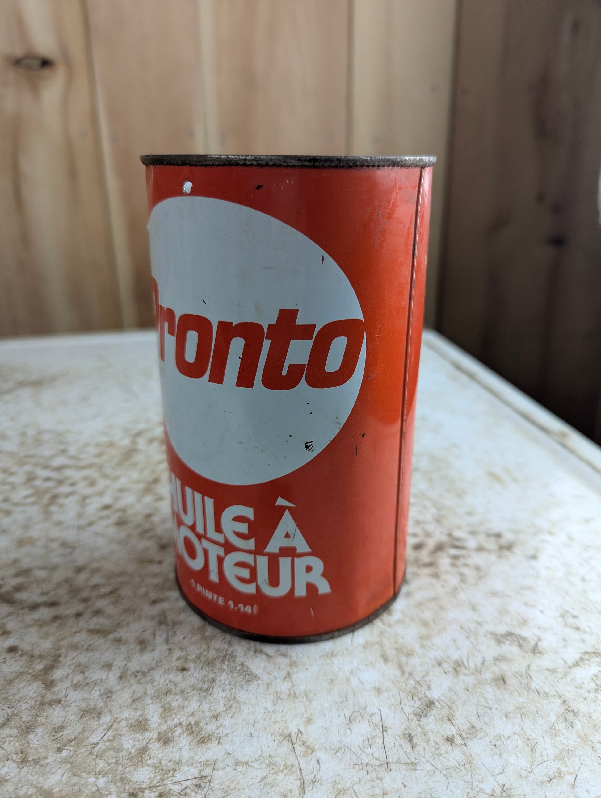 Vintage Pronto Motor Oil Quart Can
