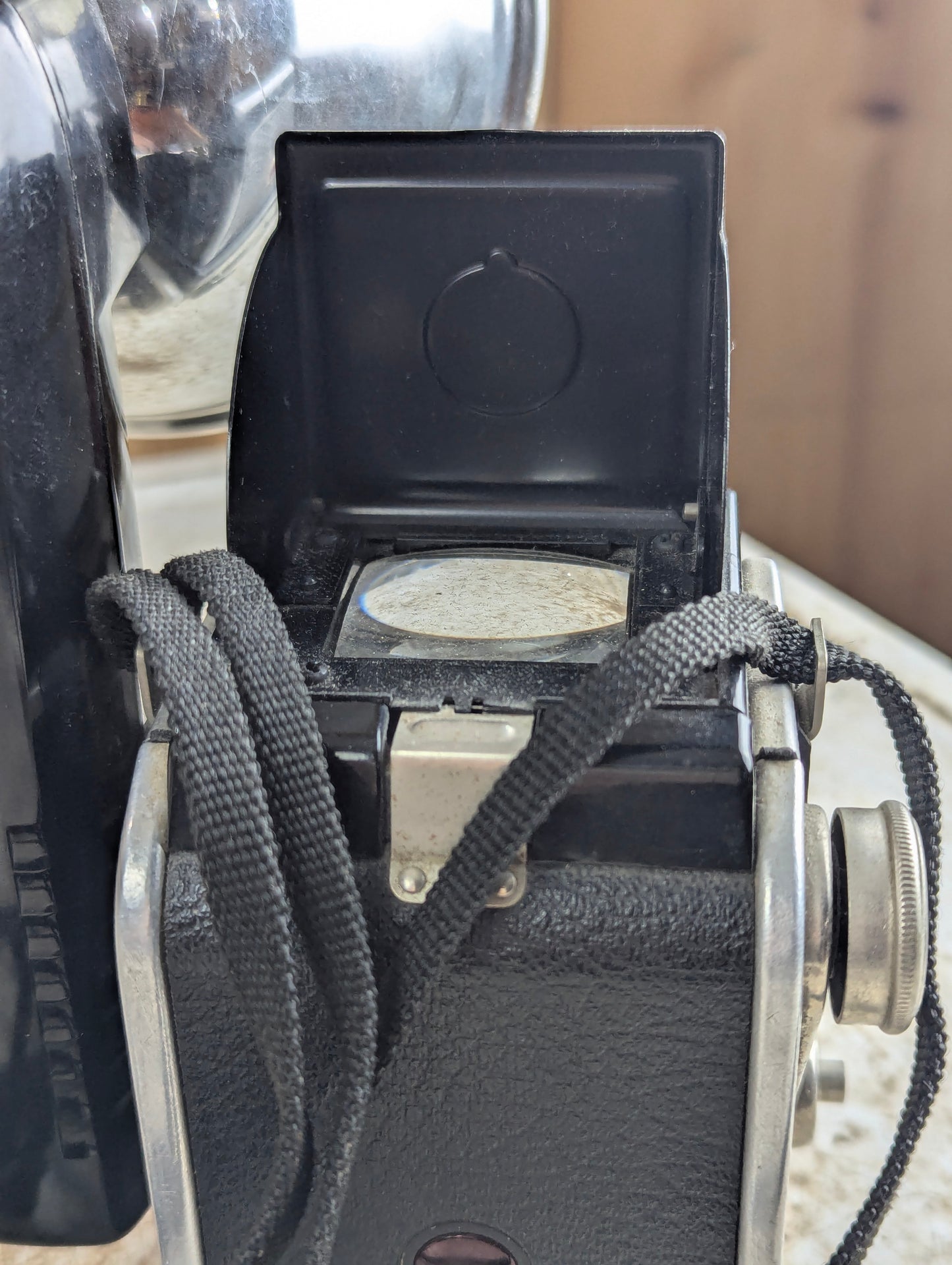 Kodak Duaflex III Camera with Kodalite Flasholder and Carrying Strap